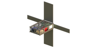 A estrutura interna da pequena Garatéa-L. É praticamente uma caixa de sapato espacial, com 30 cm por 20 cm. (Crédito: Garatéa Space)