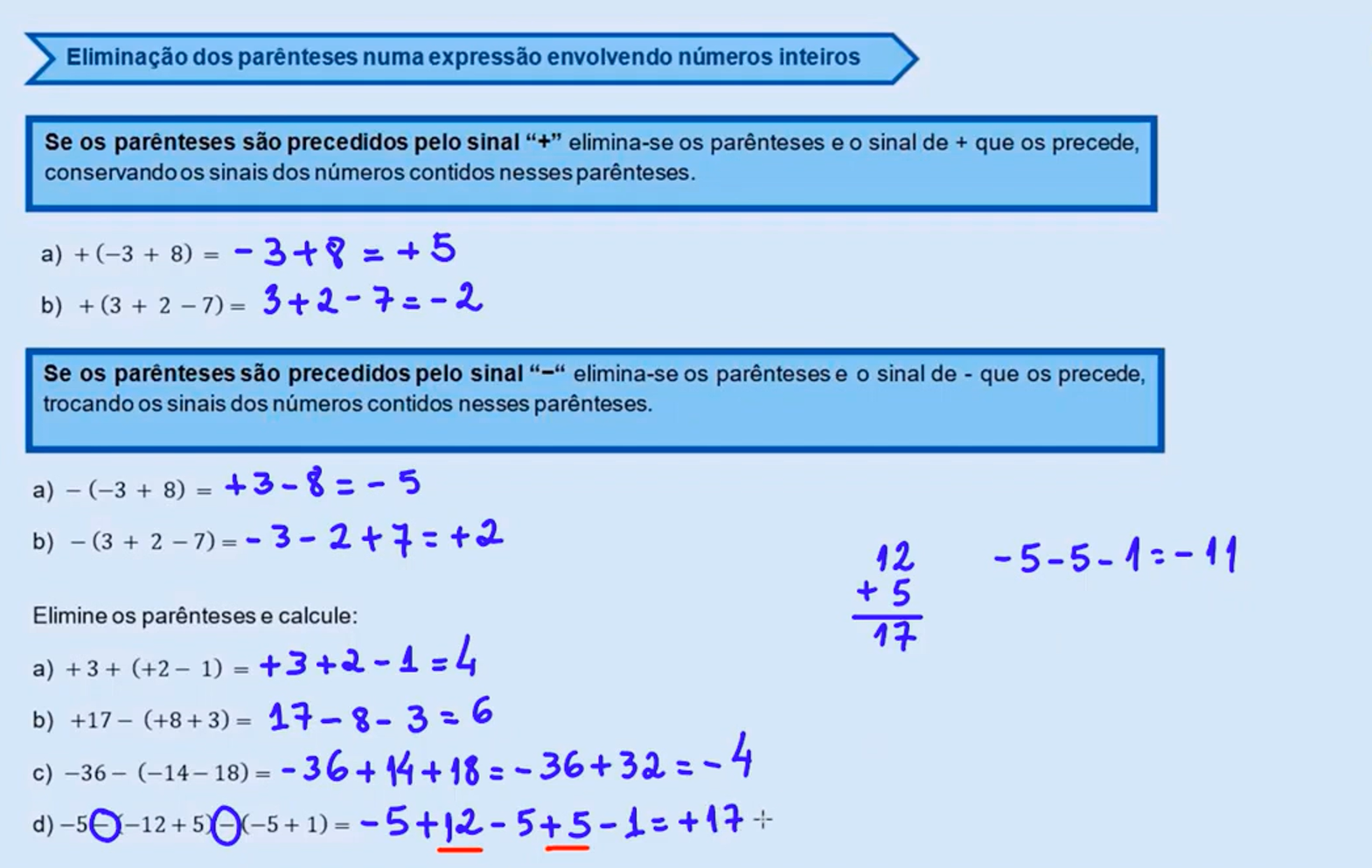 Eliminação de parênteses em expressões numéricas