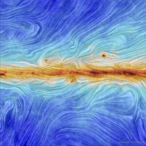 O campo magnético da nossa Galaxia vista pelo Planck