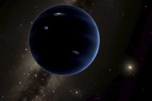 Concepção artística divulgada pelo Instituto de Tecnologia da Califórnia (Caltech), mostra o provável novo planeta do Sistema Solar (R. Hurt/Caltech/IPAC/Reuters)