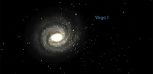 A galáxia Virgo I orbita ao redor da Via Láctea